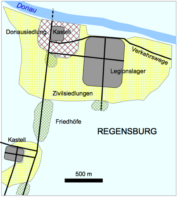 Rufiniana Vergleich Römerstadt Regensburg